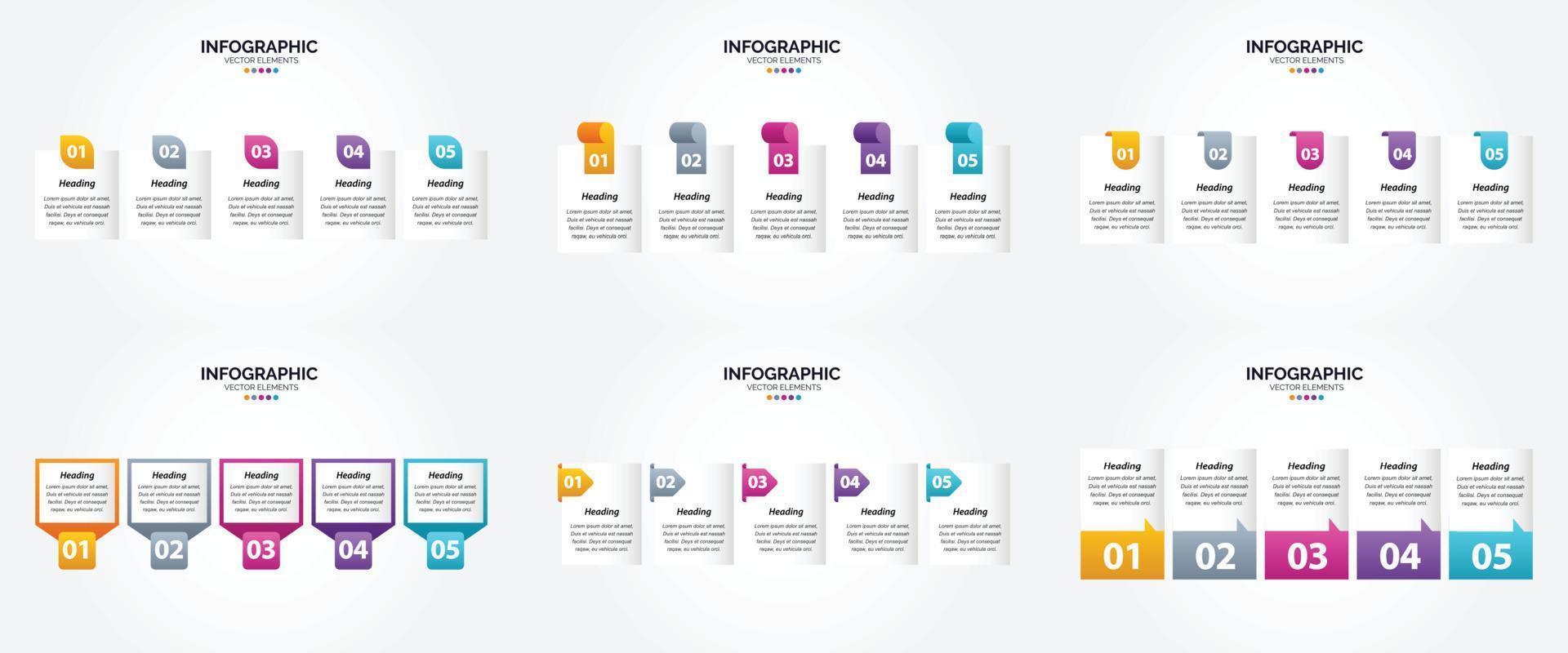The vector illustrations in this set are ideal for creating infographics for advertising. brochures. flyers. and magazines.