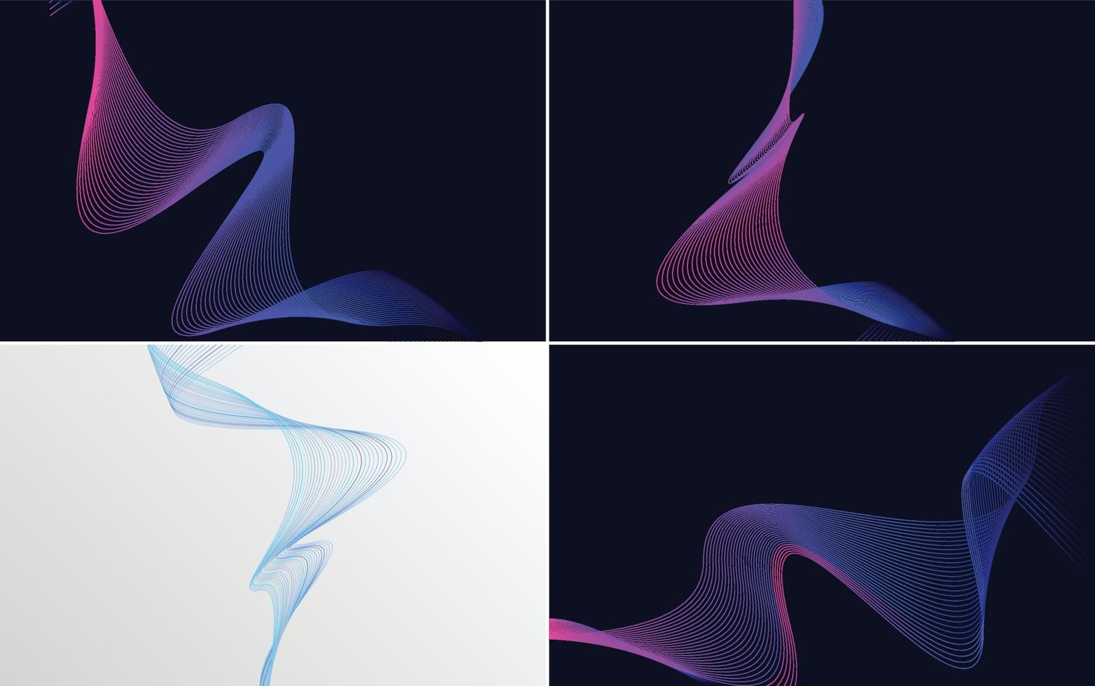 Create a professional and sleek design with this pack of vector backgrounds