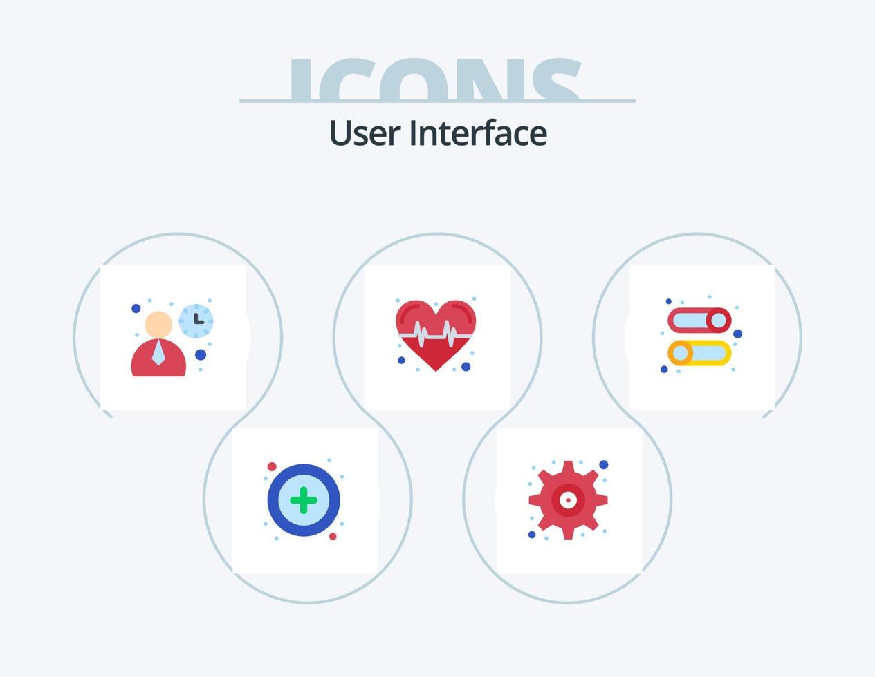 User Interface Flat Icon Pack 5 Icon Design. disable. interface. ui. enable. heart vector