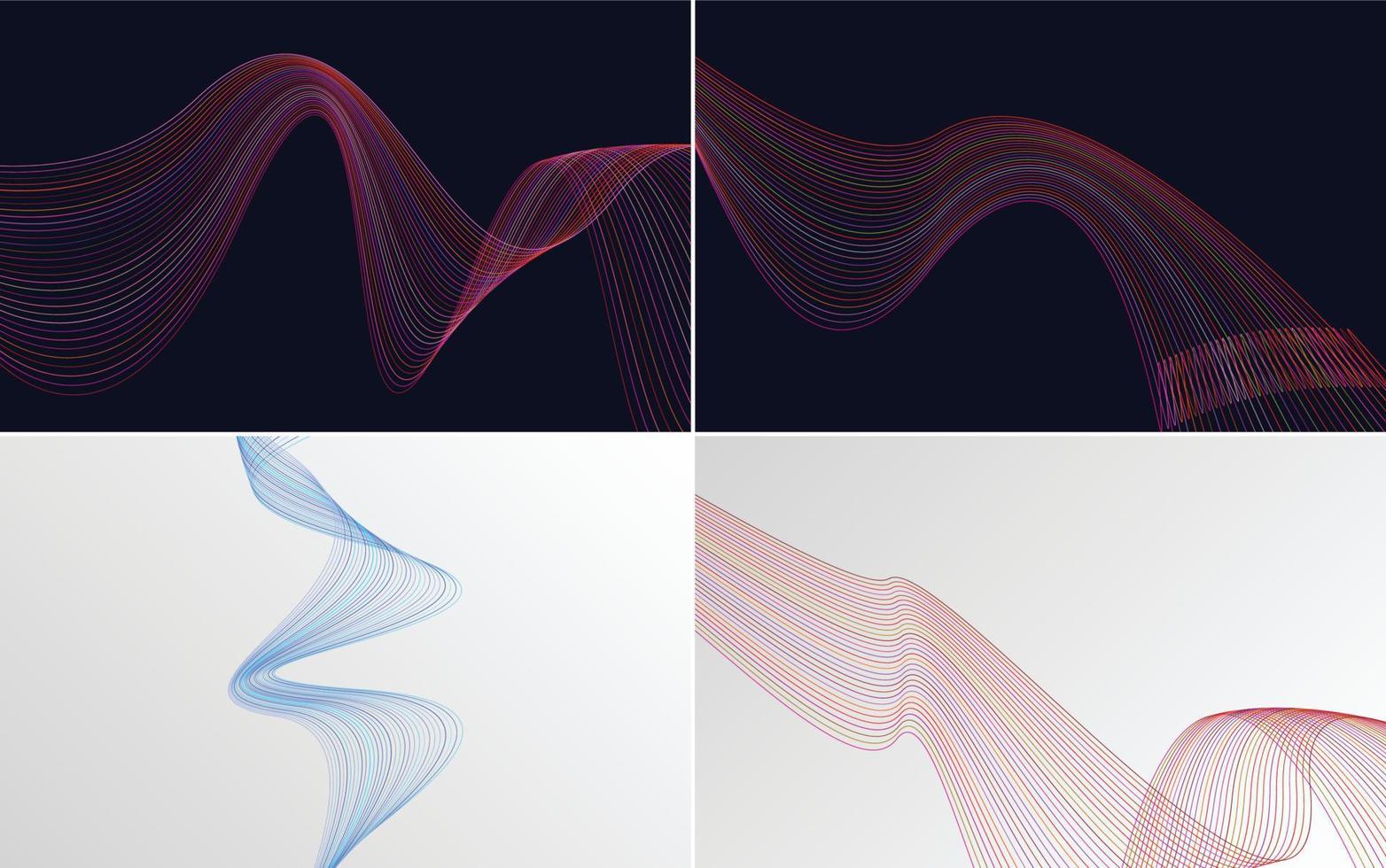 Enhance your presentations with this set of 4 vector backgrounds