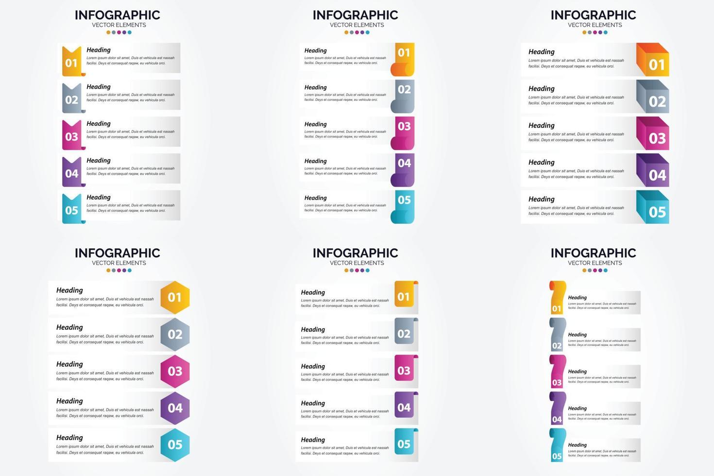 This set of vector infographics is ideal for advertising in brochures. flyers. and magazines.