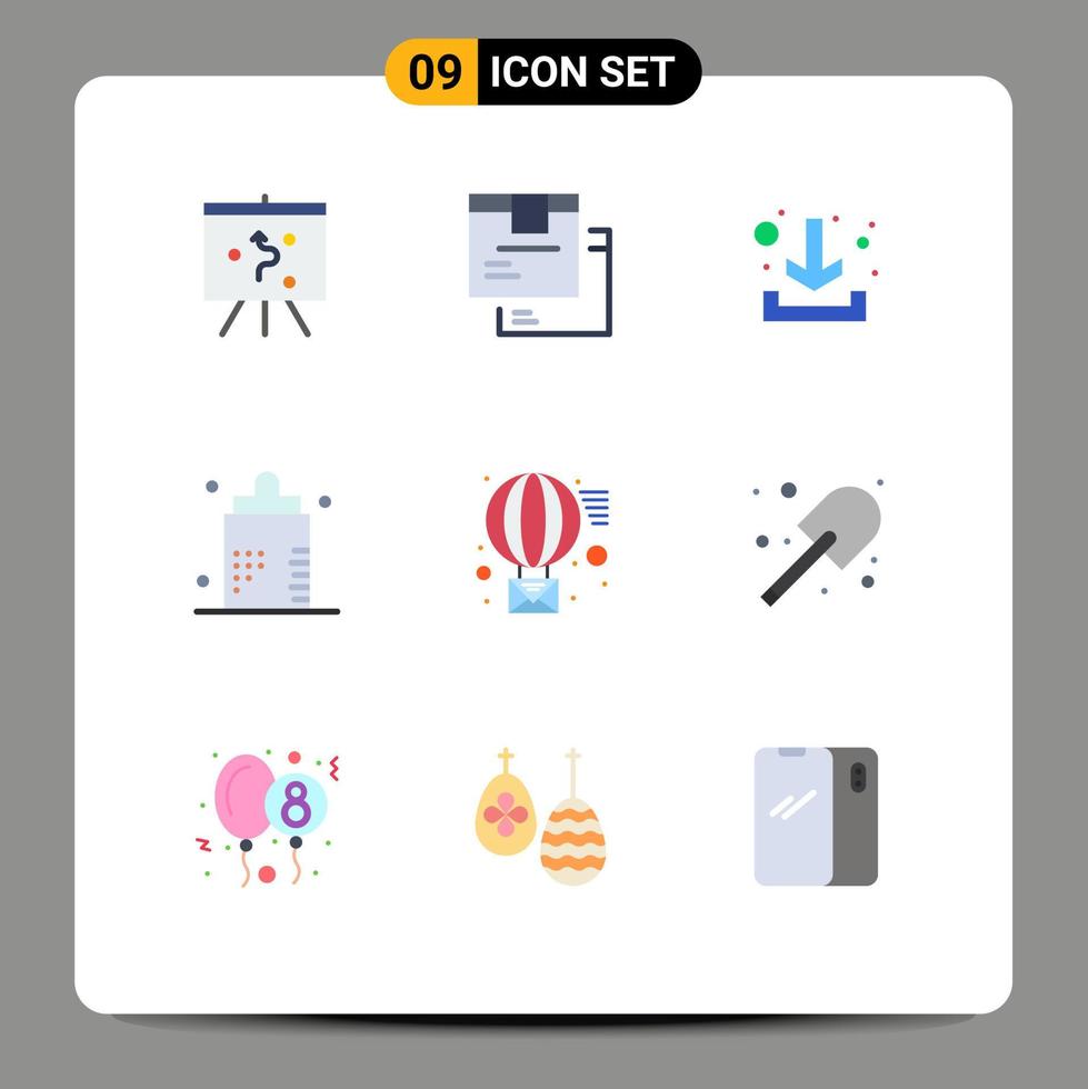 9 Creative Icons Modern Signs and Symbols of message form download fitness bottle Editable Vector Design Elements