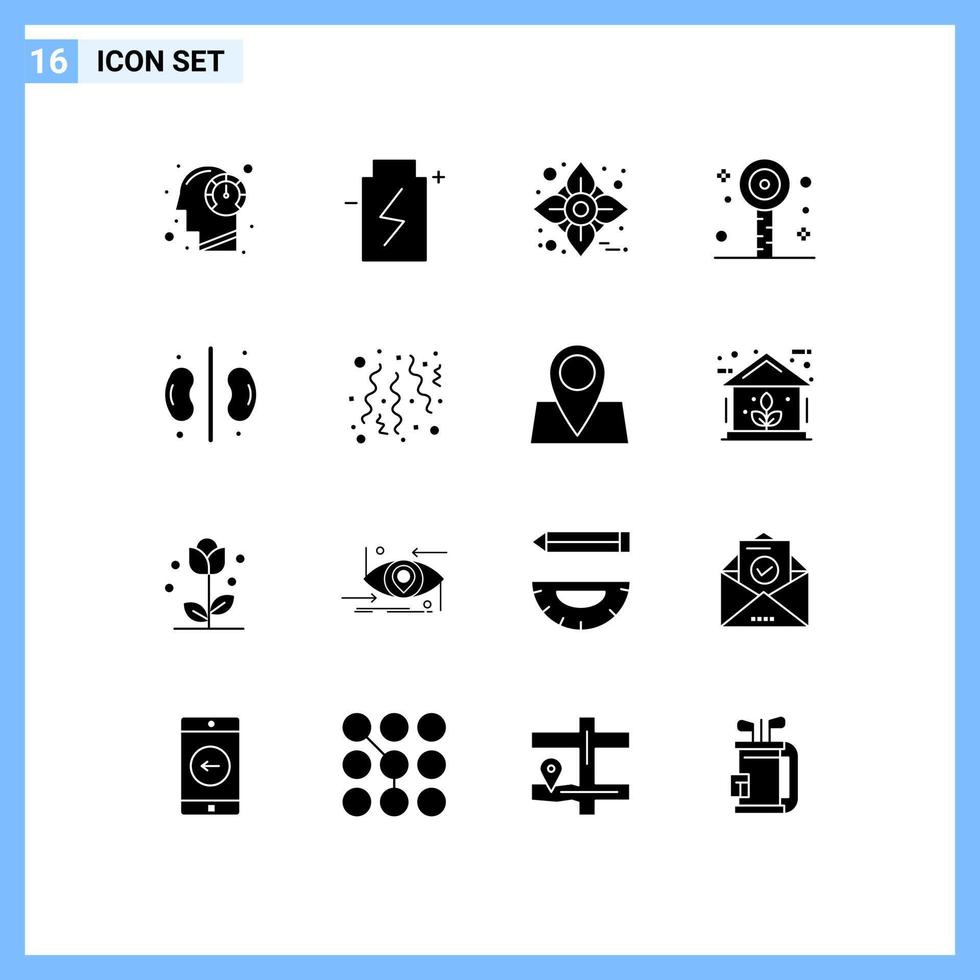 16 Creative Icons Modern Signs and Symbols of summer lollipop energy fun flower Editable Vector Design Elements