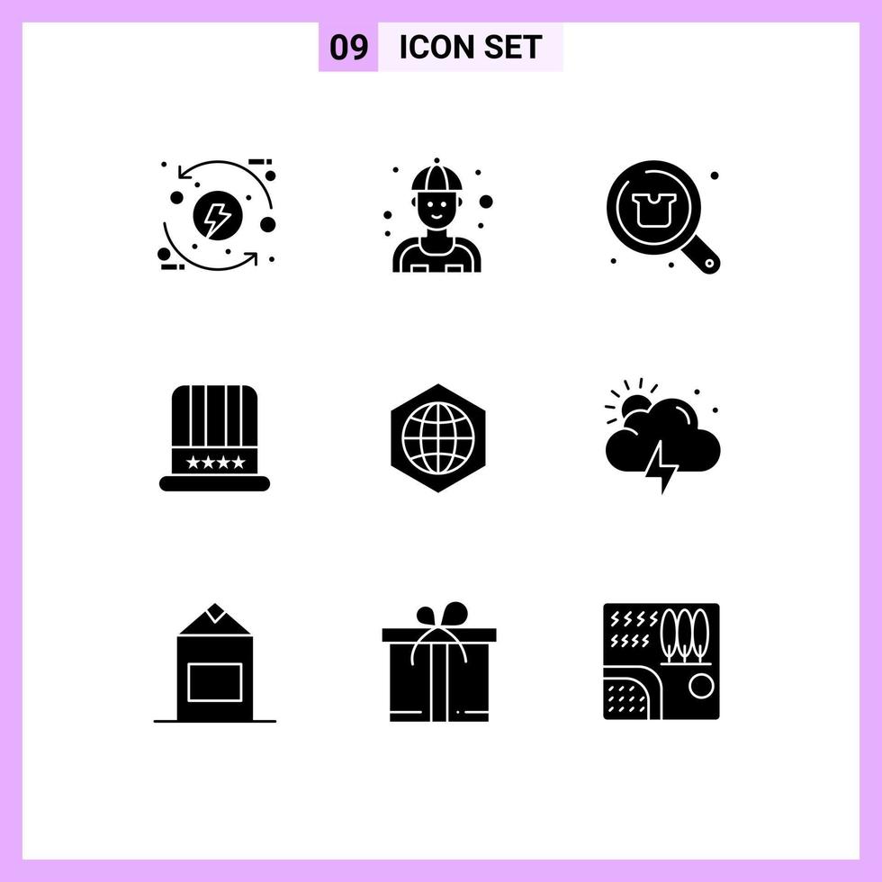 User Interface Pack of 9 Basic Solid Glyphs of usa cap repair hat shop Editable Vector Design Elements