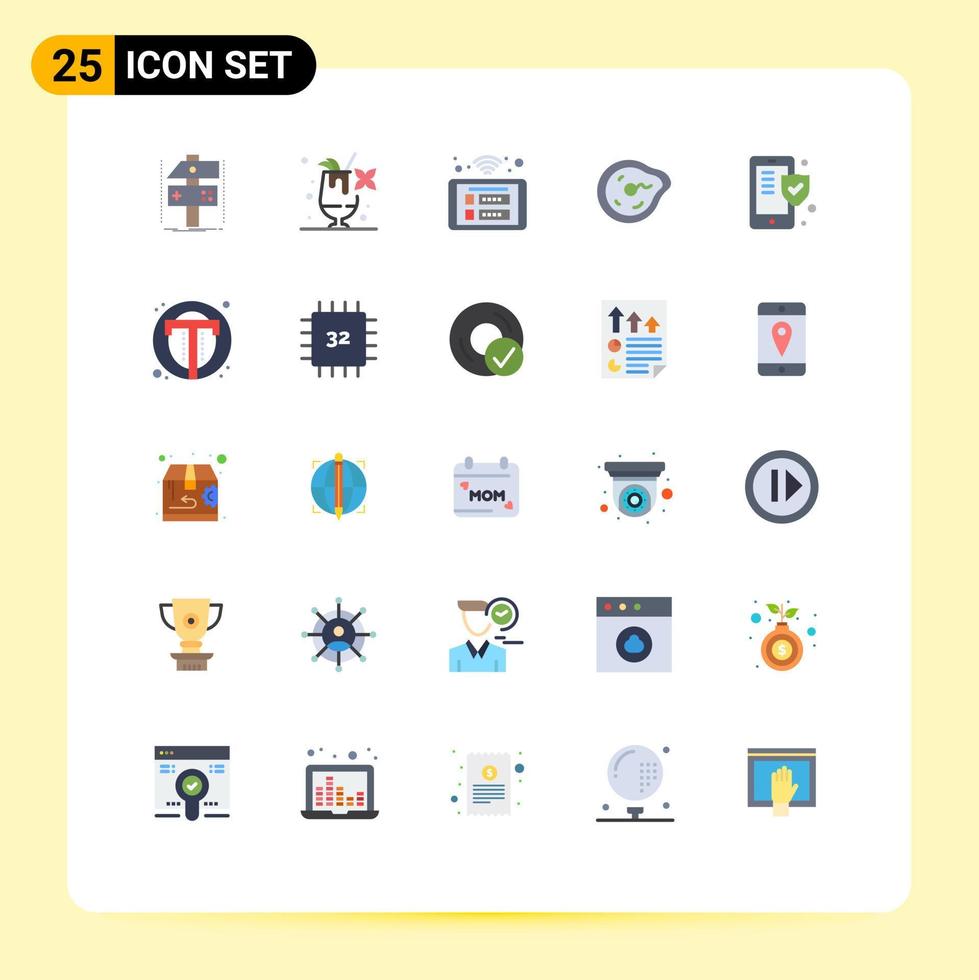 paquete de iconos de vector de stock de 25 signos y símbolos de línea para acceso de movimiento de física futuros elementos de diseño de vector editable wifi