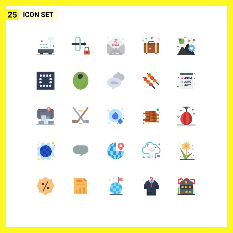 25 Creative Icons Modern Signs and Symbols of growth business sale analysis love Editable Vector Design Elements