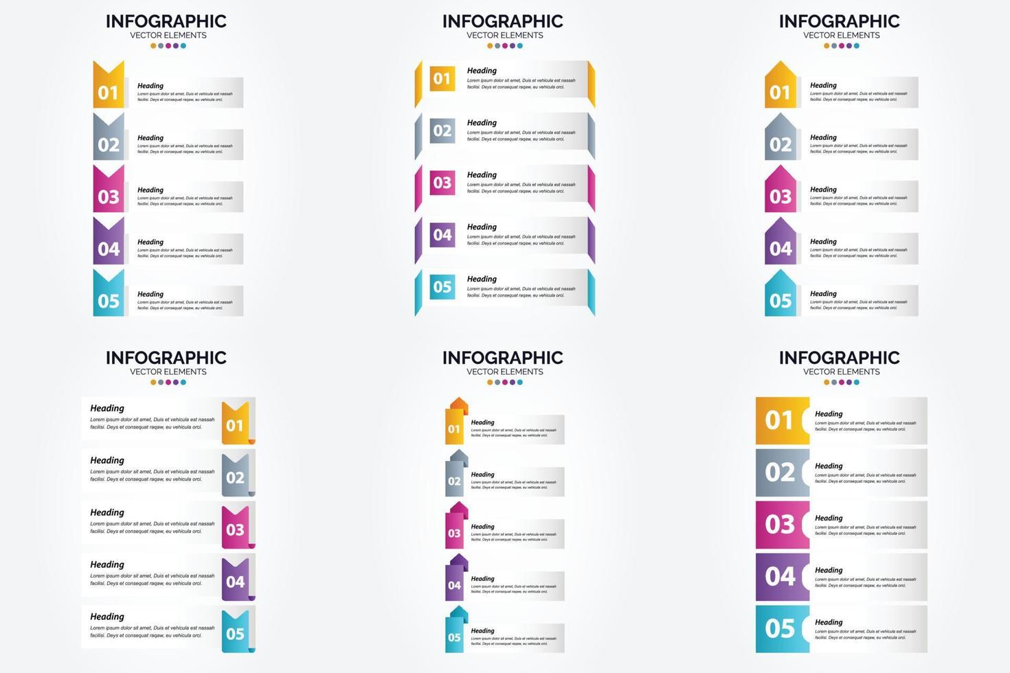 The vector illustrations in this set are ideal for creating infographics for advertising. brochures. flyers. and magazines.