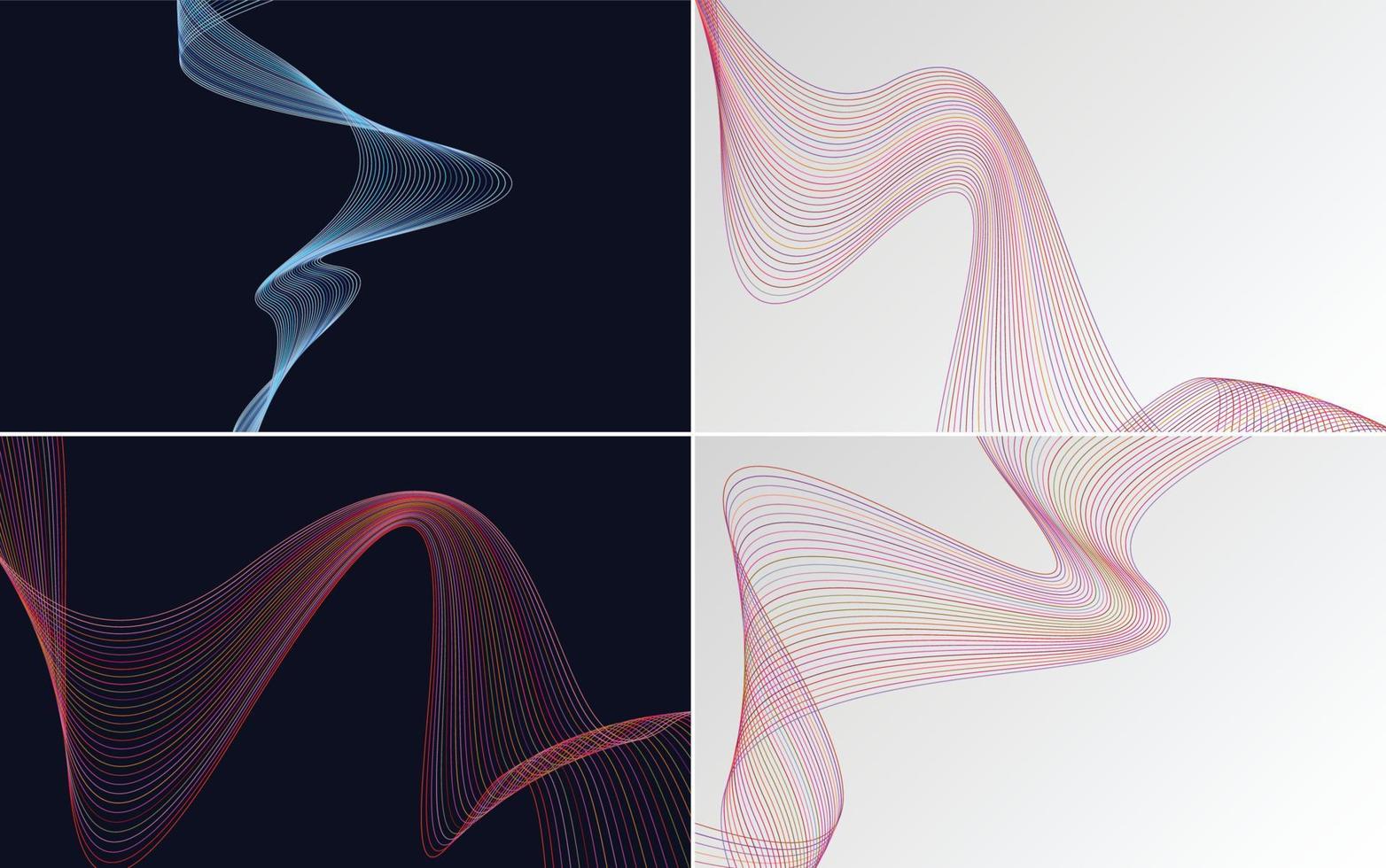 use este paquete de fondos vectoriales para agregar un toque de clase a su presentación. volantes. o folleto vector