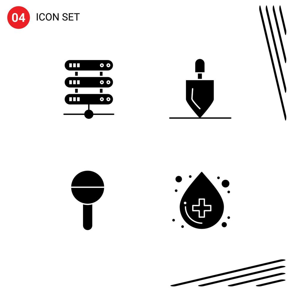 Set of Modern UI Icons Symbols Signs for computing child storage rake rattle Editable Vector Design Elements