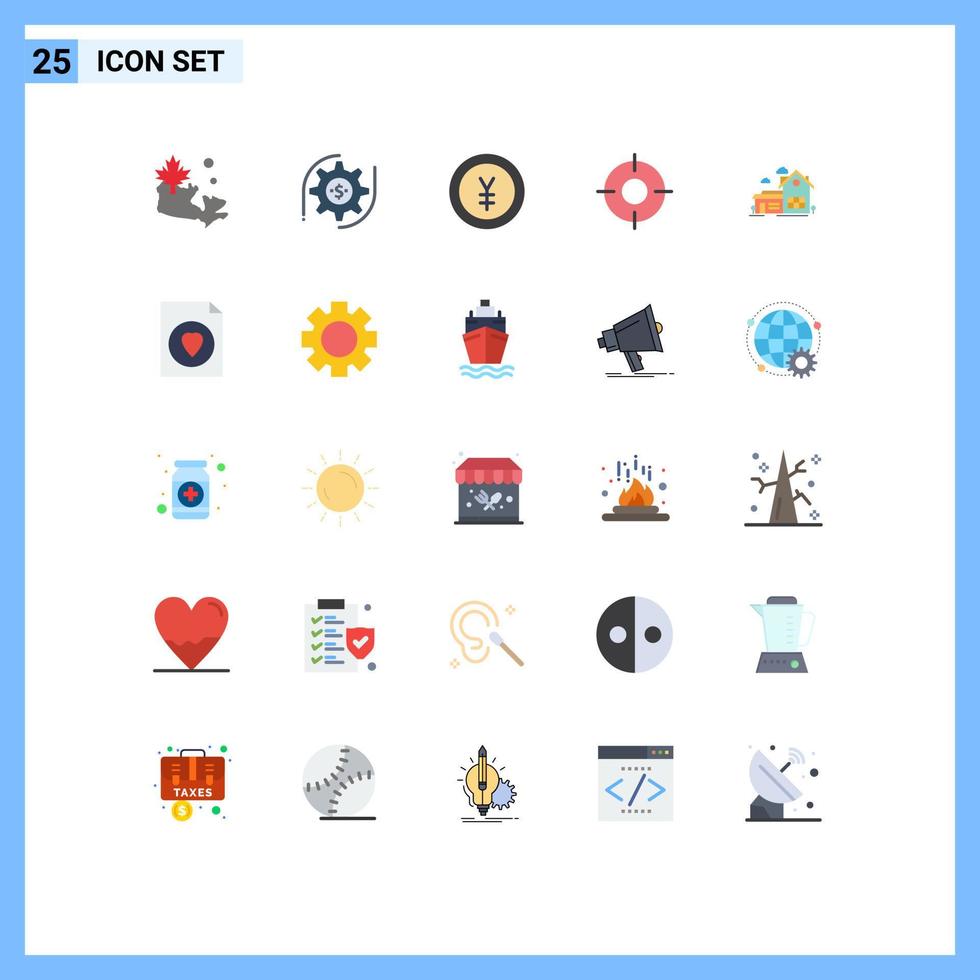 25 Creative Icons Modern Signs and Symbols of house ux finance ui essential Editable Vector Design Elements