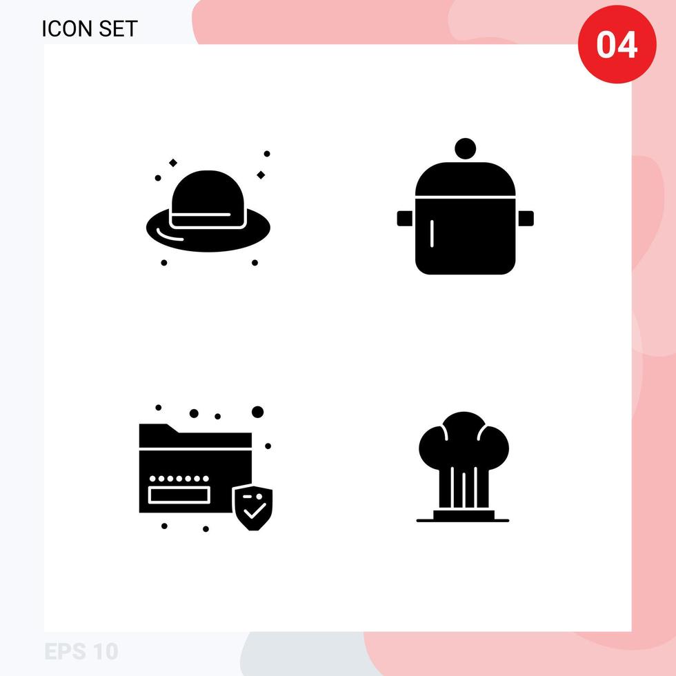 Stock Vector Icon Pack of Line Signs and Symbols for beach data straw hat food sans Editable Vector Design Elements