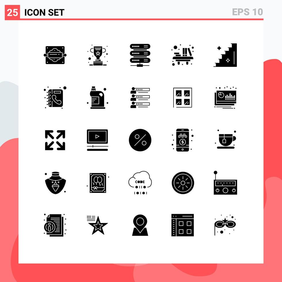 25 Creative Icons Modern Signs and Symbols of floor school computing library desk Editable Vector Design Elements