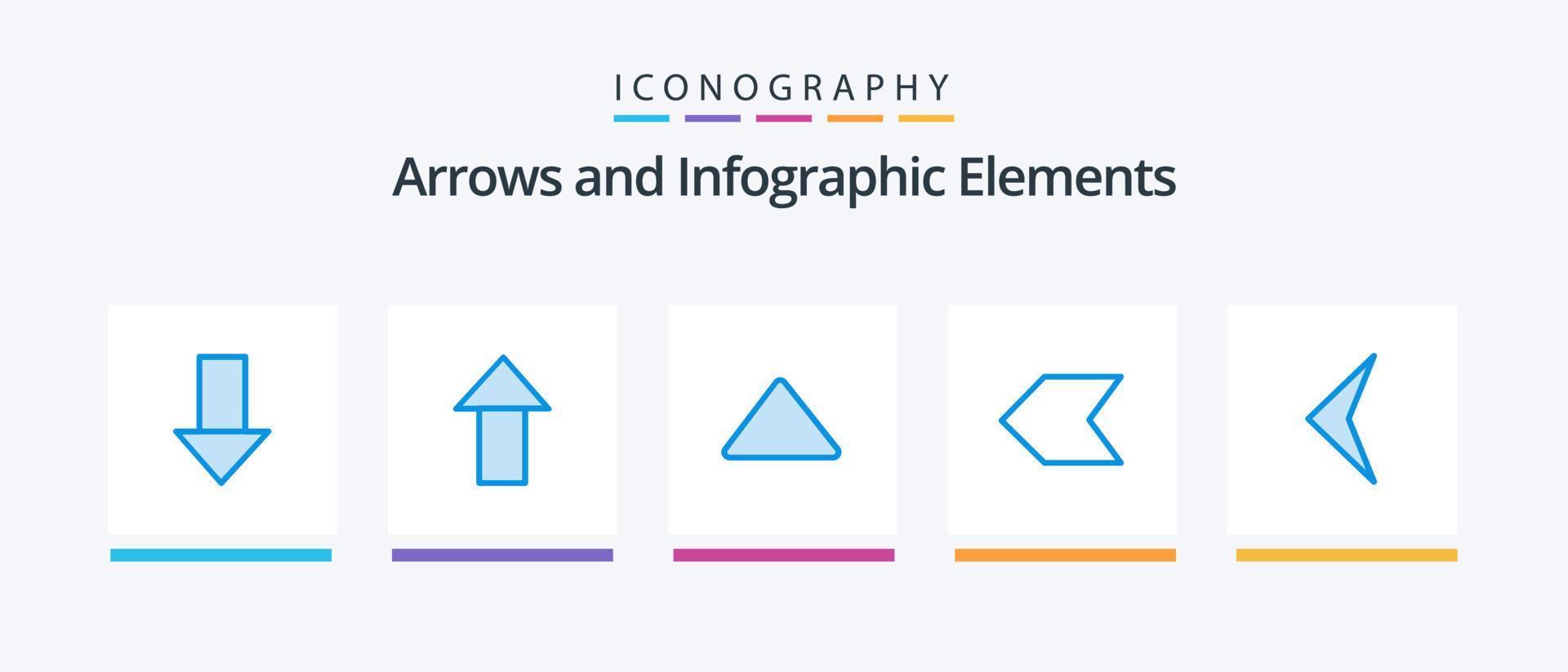 Arrow Blue 5 Icon Pack Including . back. up. arrow. pointer. Creative Icons Design vector