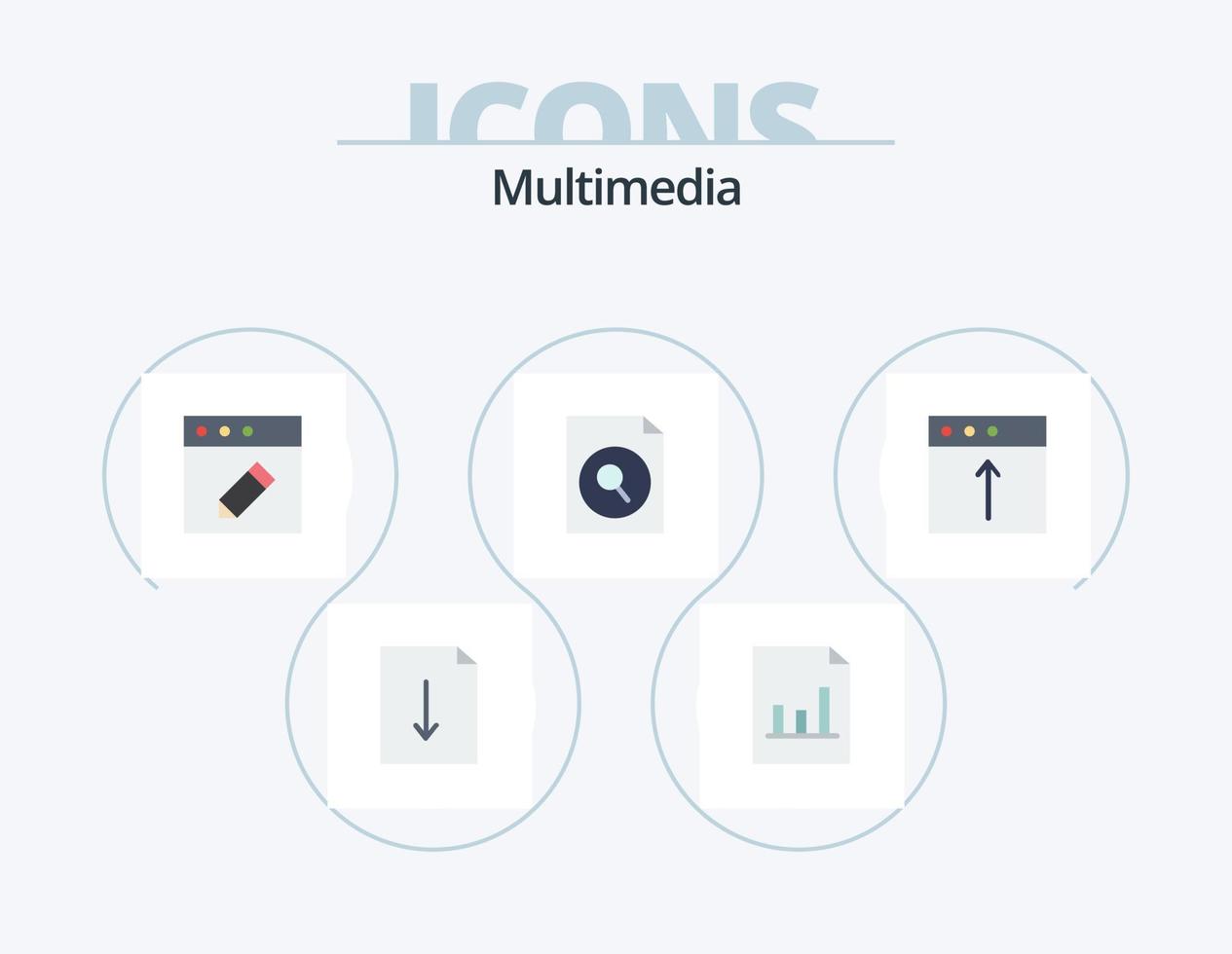 Multimedia Flat Icon Pack 5 Icon Design. . upload. mac. mac. app vector