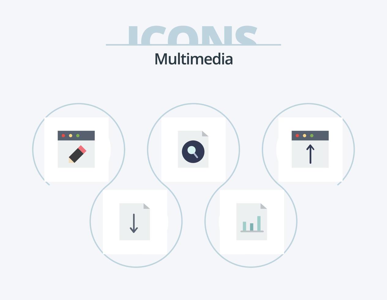 diseño de iconos de paquete de iconos planos multimedia 5. . subir. Mac. Mac. aplicación vector