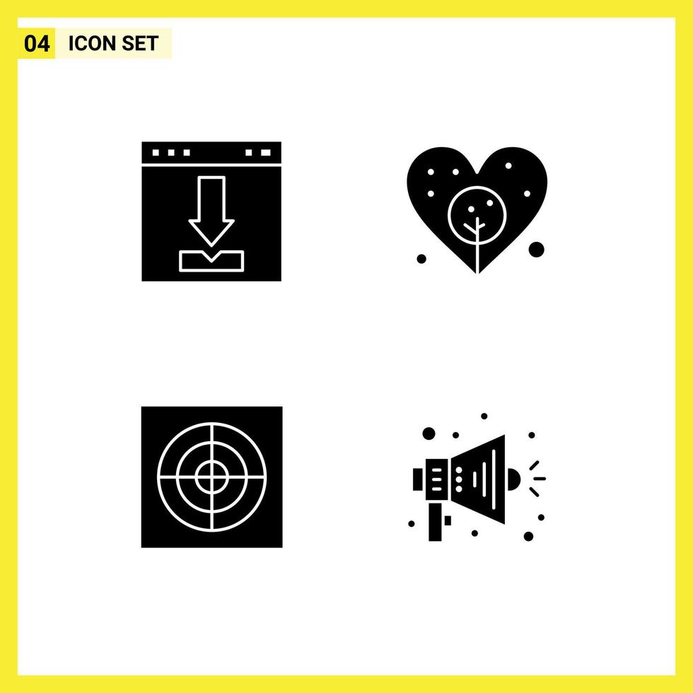 Pictogram Set of Simple Solid Glyphs of arrows extractor interface day announce Editable Vector Design Elements