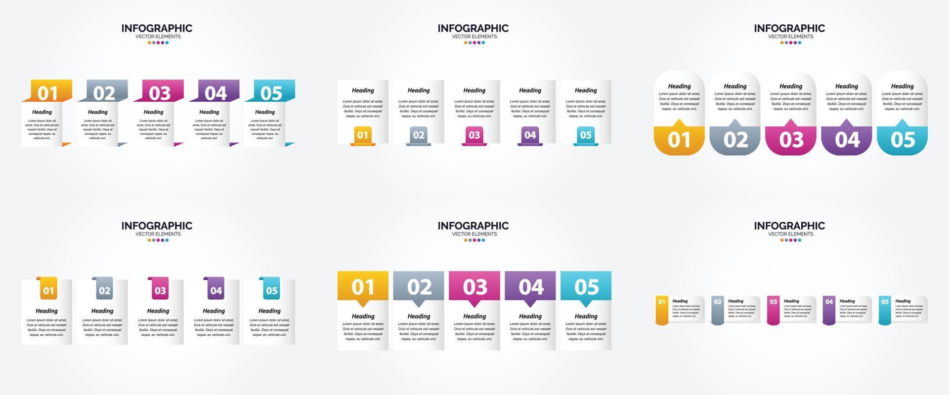 este conjunto de infografías vectoriales es ideal para publicidad en folletos. volantes y revistas. vector