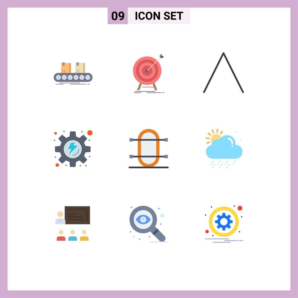 9 Creative Icons Modern Signs and Symbols of game process success gear up Editable Vector Design Elements