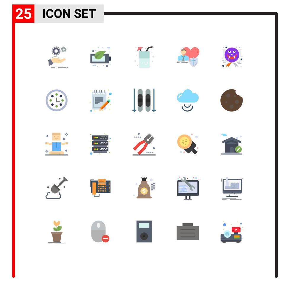 Stock Vector Icon Pack of 25 Line Signs and Symbols for heart home battery family juice Editable Vector Design Elements