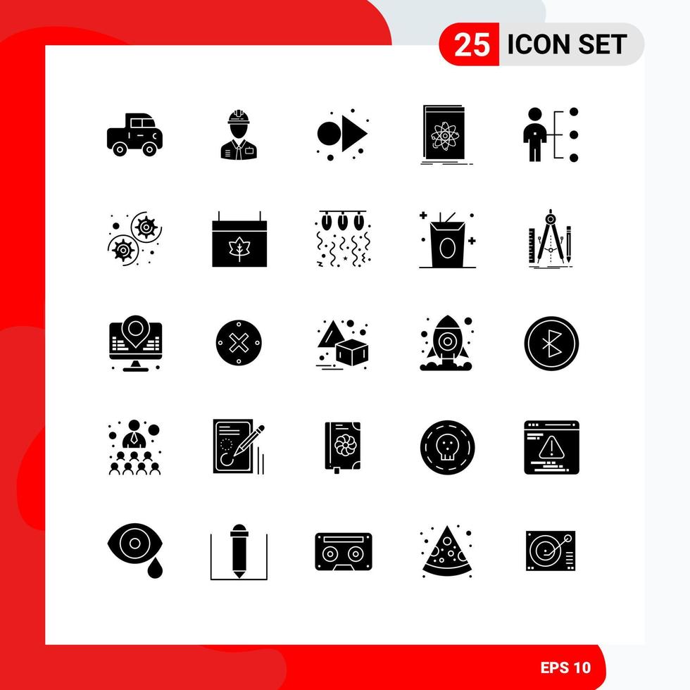 paquete de iconos vectoriales de stock de 25 signos y símbolos de línea para la plataforma de habilidades desarrollador laboral api elementos de diseño vectorial editables vector