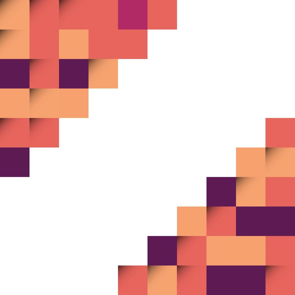 Orange abstract squares vector background for posters. flyers. and covers