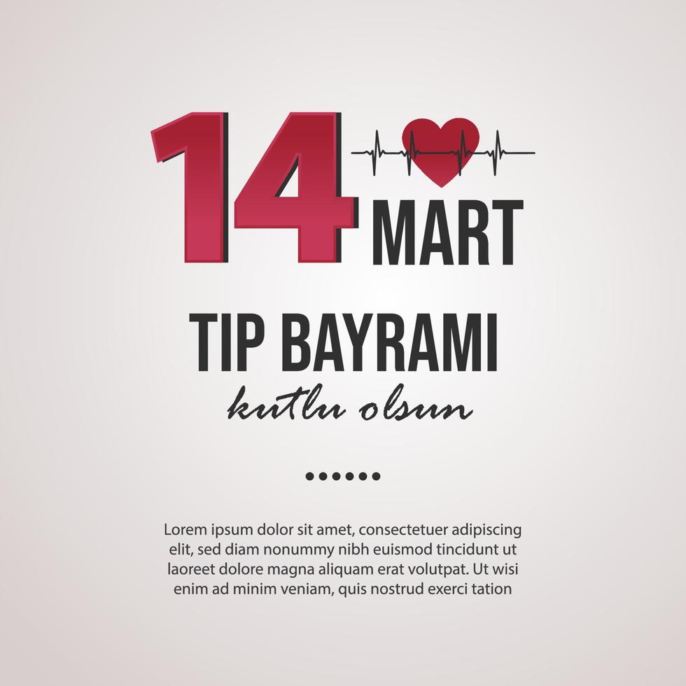 March 14. Happy Medicine Day vector