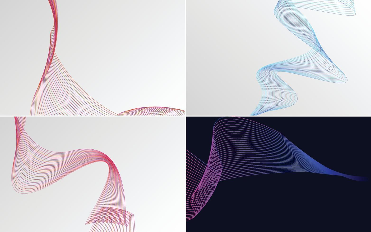 Use these vector line backgrounds to add visual interest to your work
