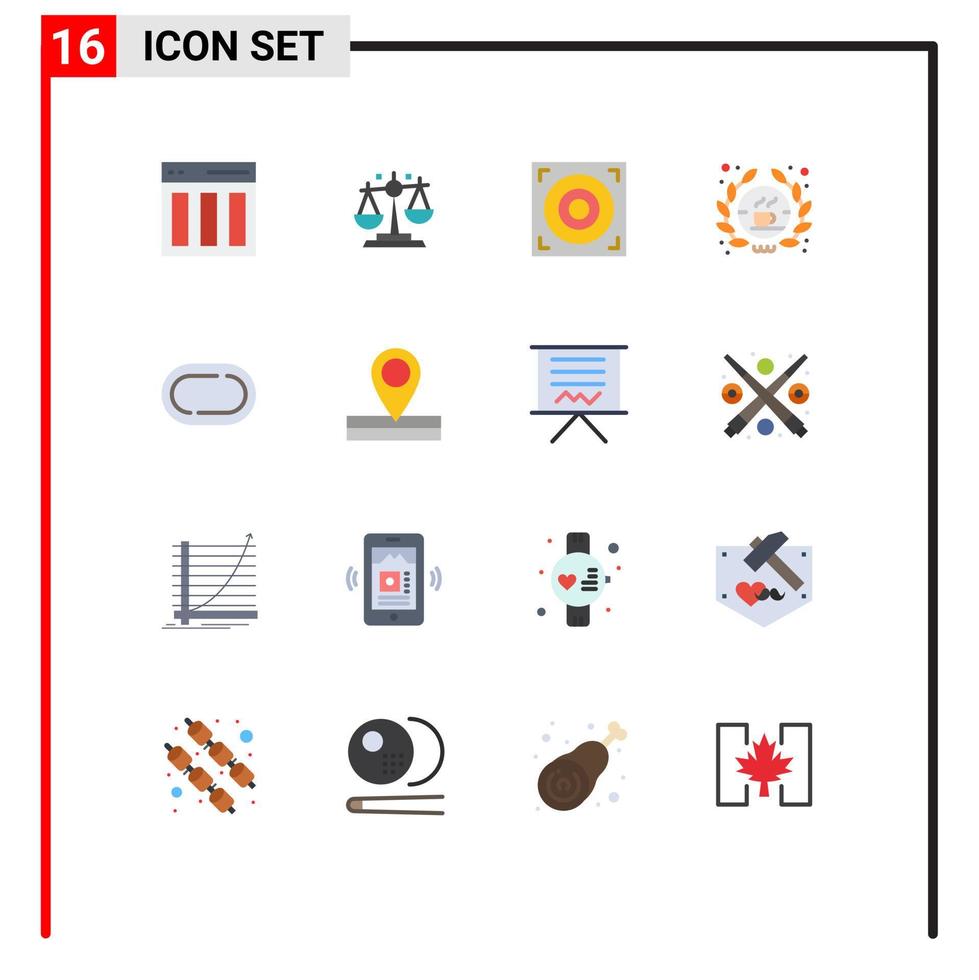 paquete de iconos de vector de stock de 16 signos y símbolos de línea para la tienda de finanzas de signos de estadio barista paquete editable de elementos creativos de diseño de vectores