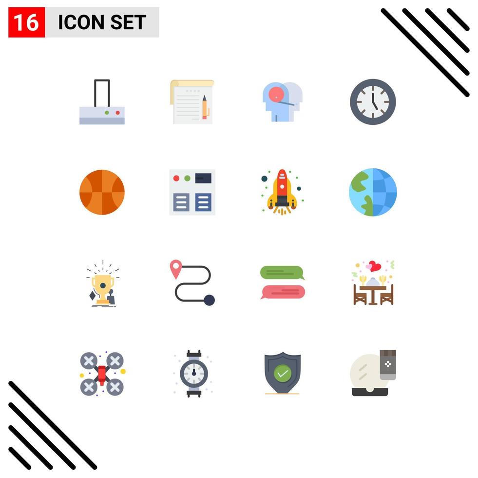 16 User Interface Flat Color Pack of modern Signs and Symbols of set technology communication products devices Editable Pack of Creative Vector Design Elements