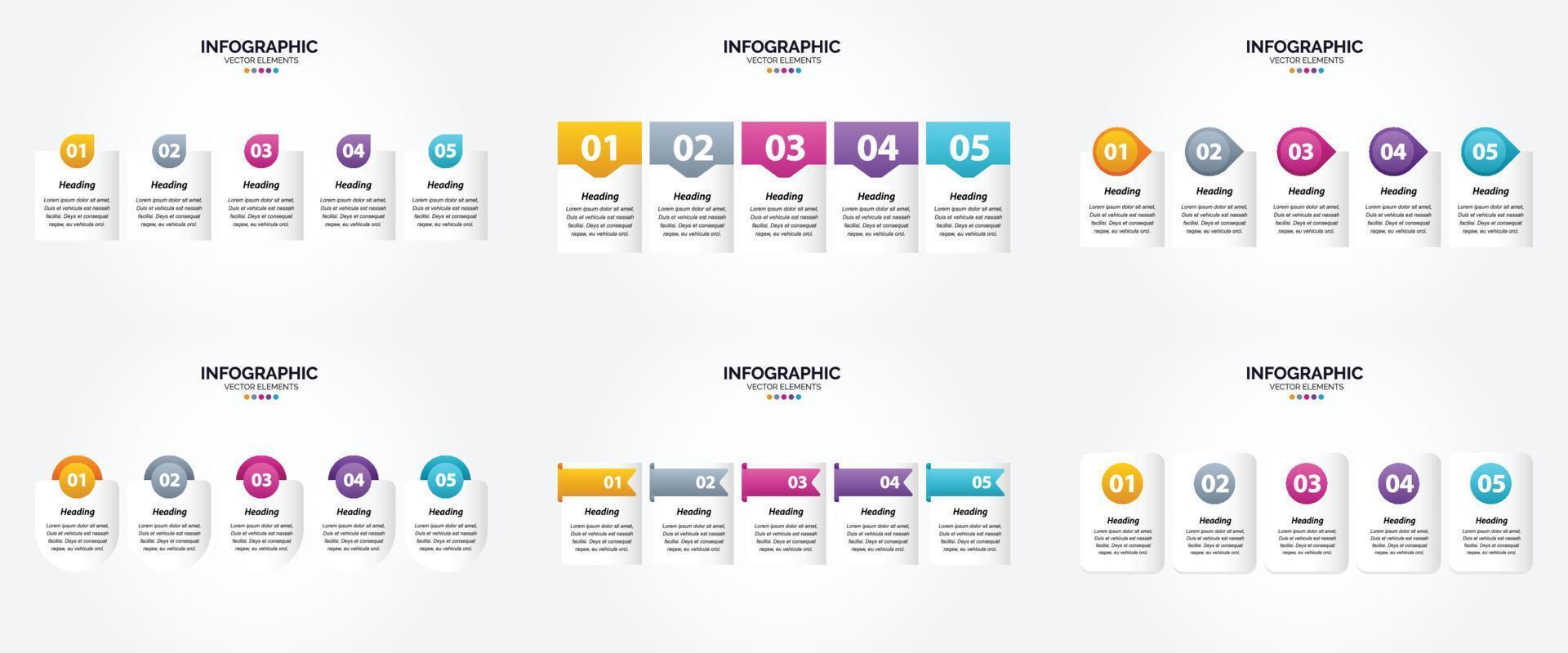 Use these vector illustrations to create unique infographics for advertising. brochures. flyers. and magazines.