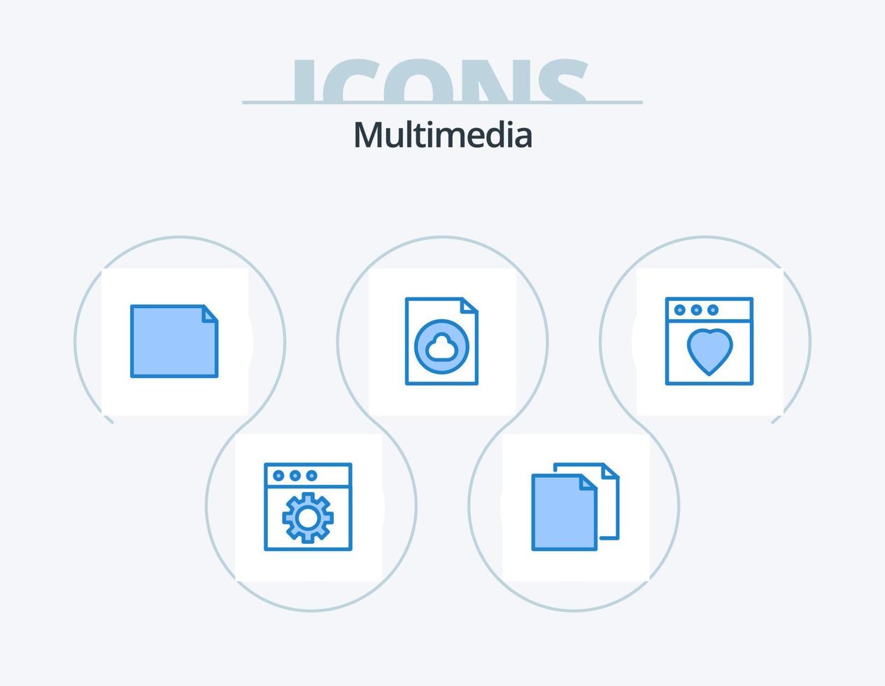 Multimedia Blue Icon Pack 5 Icon Design. . mac. file. favorite. file vector