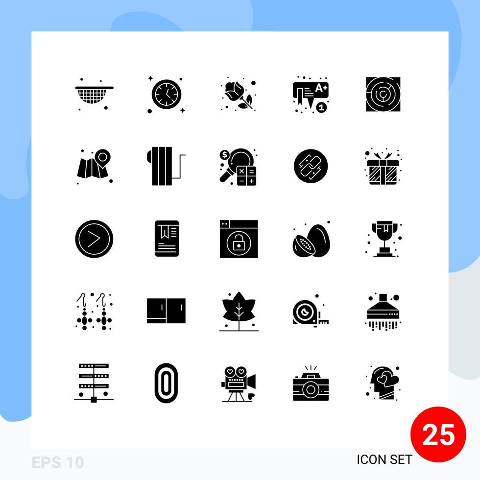 25 Creative Icons Modern Signs and Symbols of strategy map rose maze learning Editable Vector Design Elements
