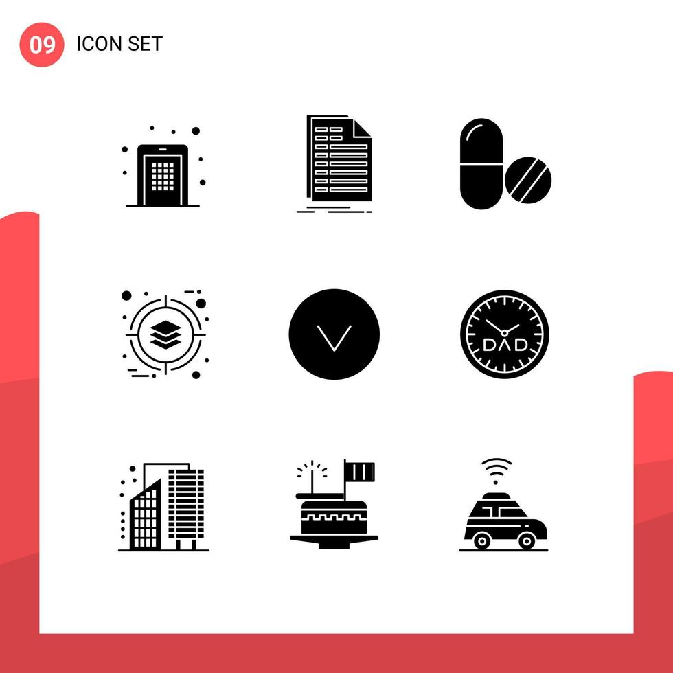 9 Creative Icons Modern Signs and Symbols of product deployment invoice business pills Editable Vector Design Elements