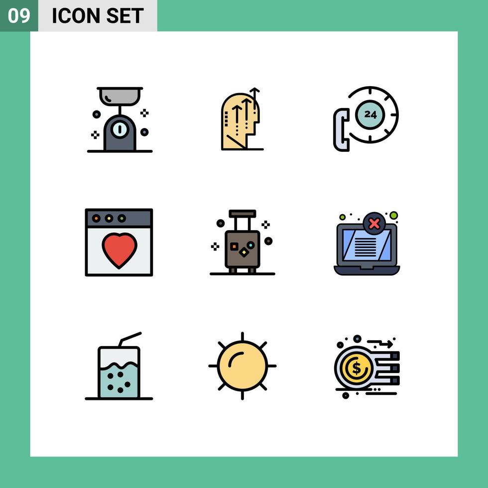 9 Creative Icons Modern Signs and Symbols of mac app intelligence help communication Editable Vector Design Elements