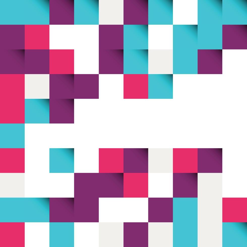Purple and turquoise green abstract squares vector background for a modern look