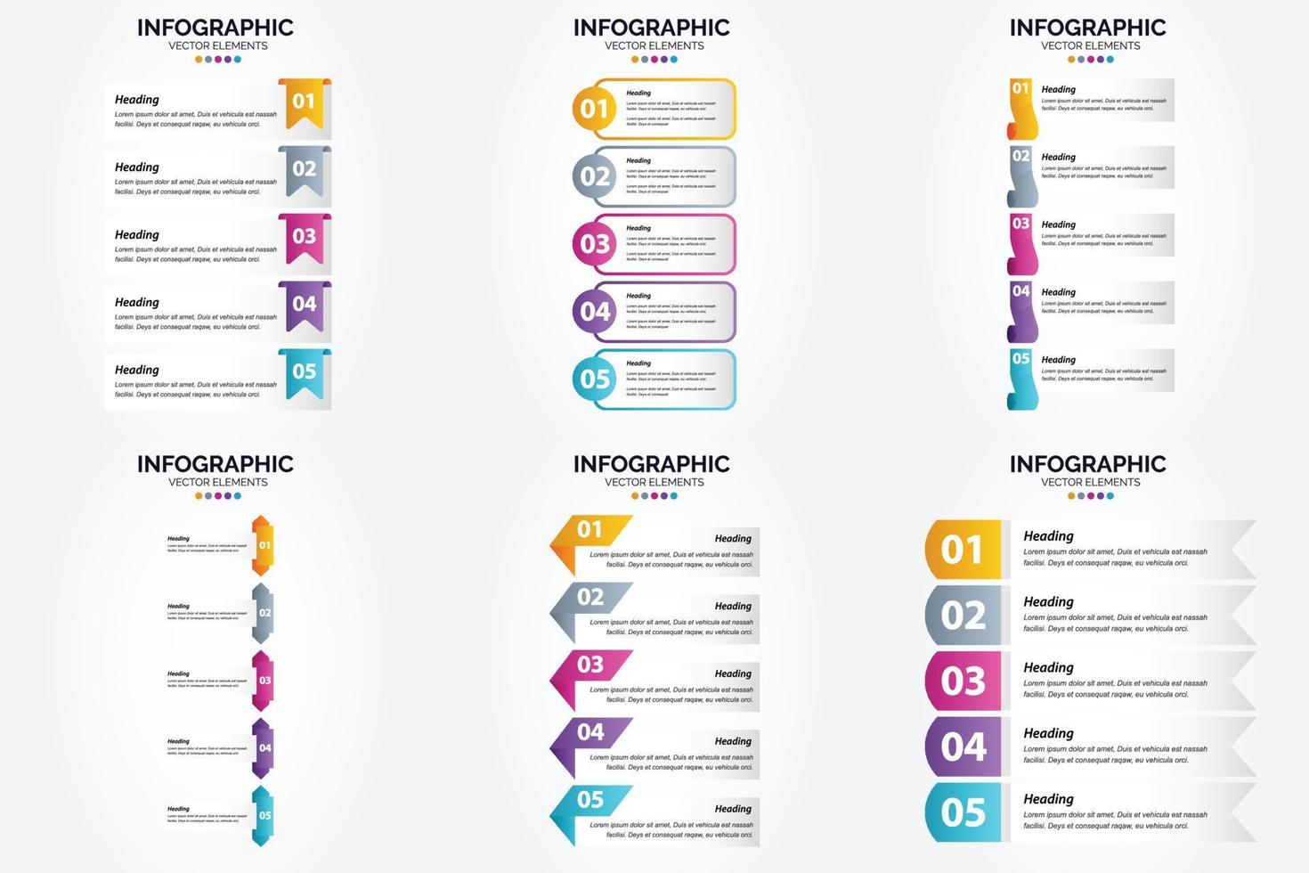 use este conjunto de infografías de ilustración vectorial en sus materiales publicitarios. como folletos. volantes y revistas. vector