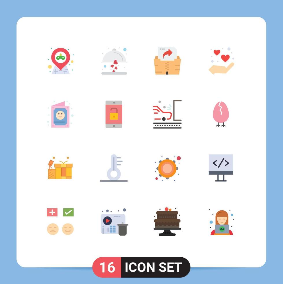 16 Creative Icons Modern Signs and Symbols of cute card computing sauna hand Editable Pack of Creative Vector Design Elements