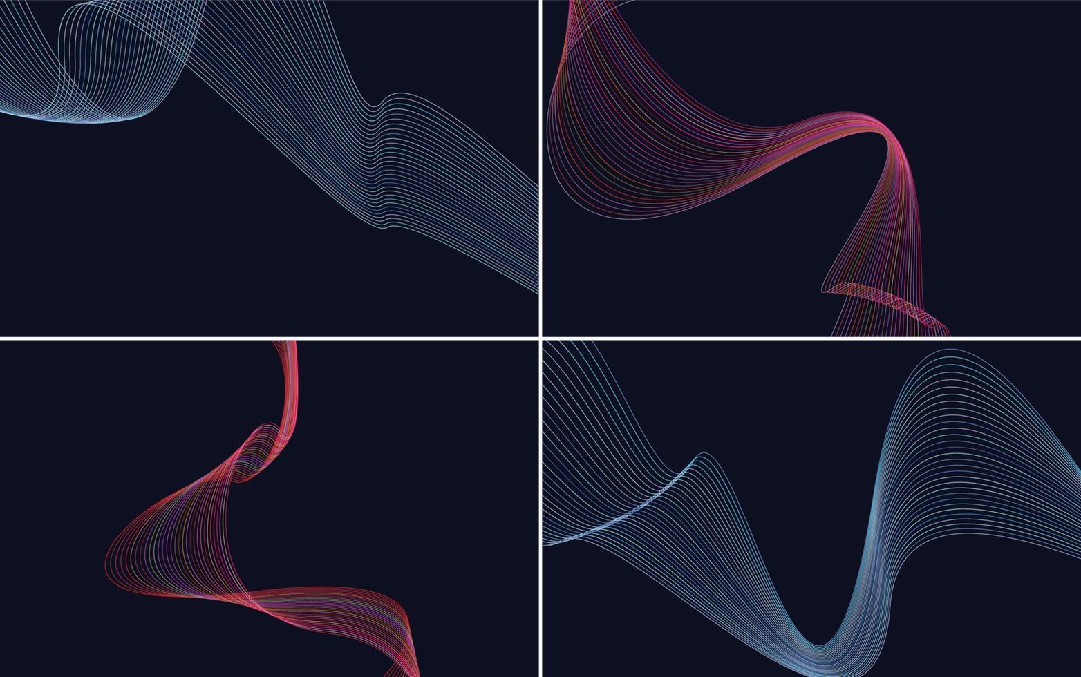 Modern wave curve abstract vector background for a fun presentation