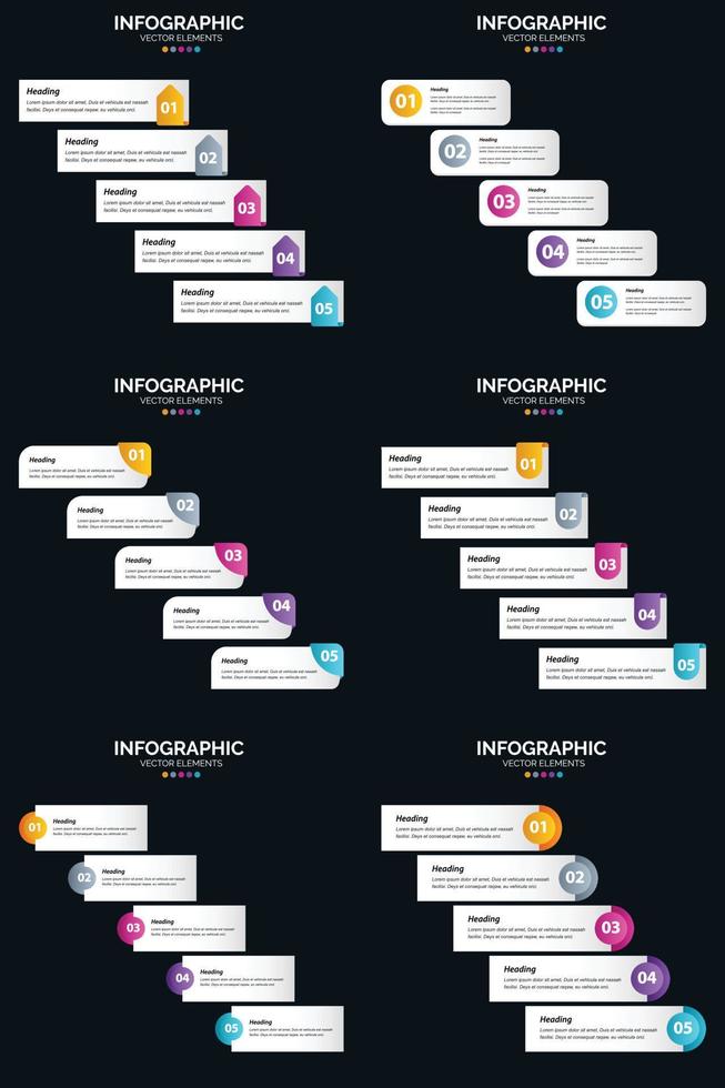 Make your presentation stand out with our Vector 6 Infographics Pack.