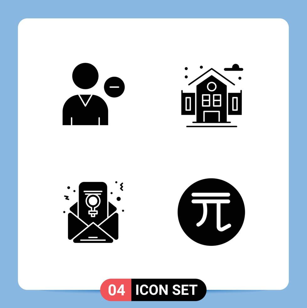 grupo universal de símbolos de iconos de glifos sólidos modernos de eliminar la vida del perfil del día de la mujer nueva muñeca de taiwán elementos de diseño vectorial editables vector