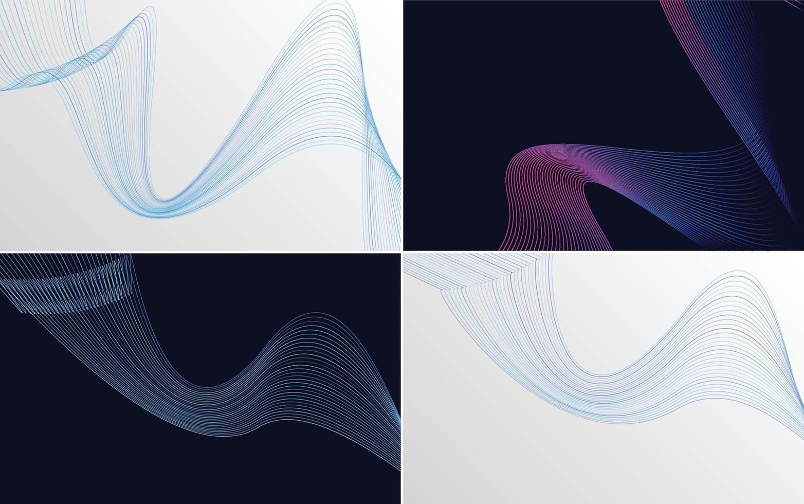Add a modern touch to your presentation with this wave curve abstract vector background