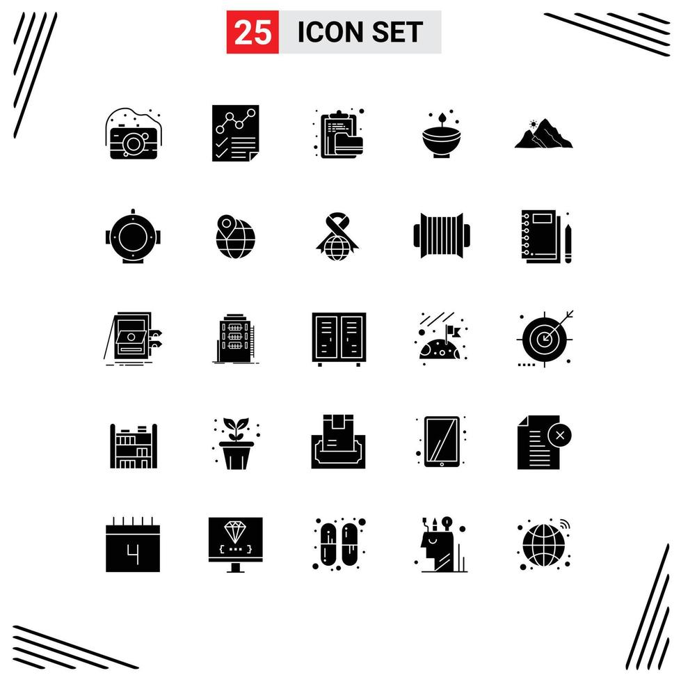 25 Solid Glyph concept for Websites Mobile and Apps diwali deepam report celebrate file Editable Vector Design Elements