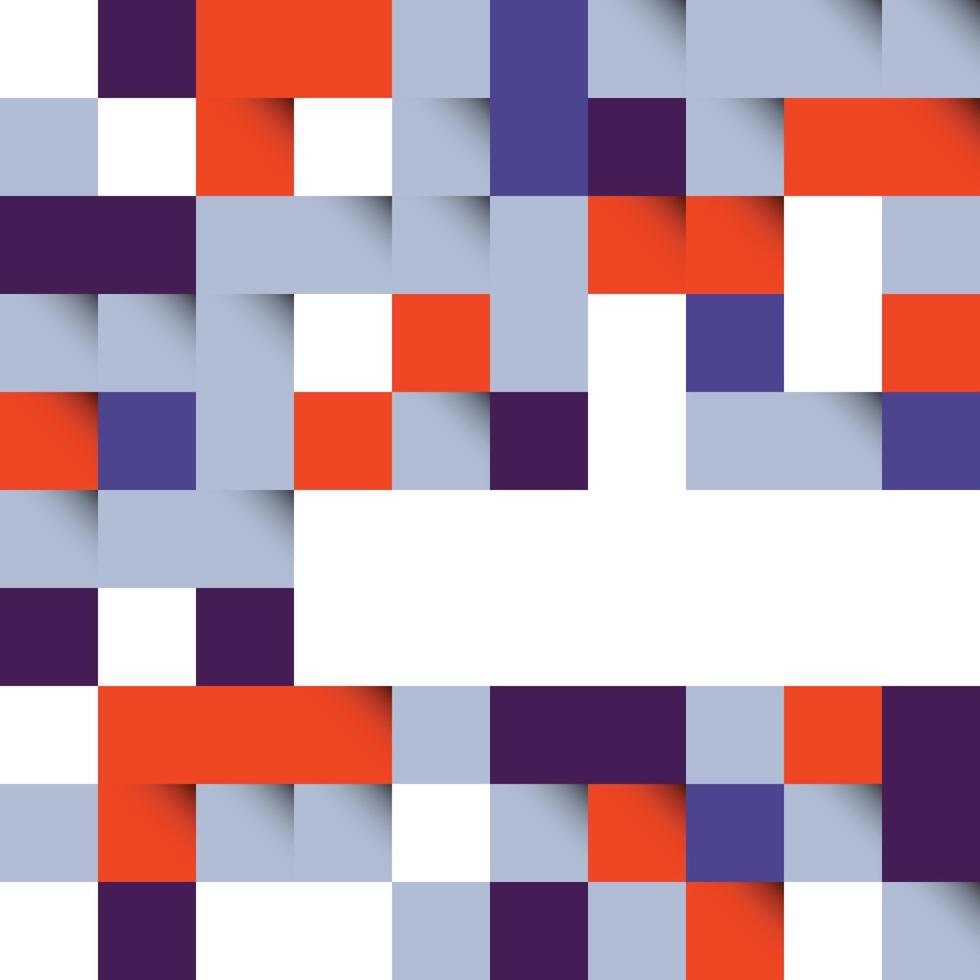 diseño de fondo de cuadrados abstractos azul oscuro y rojo para folleto de portada de volante de cartel vector