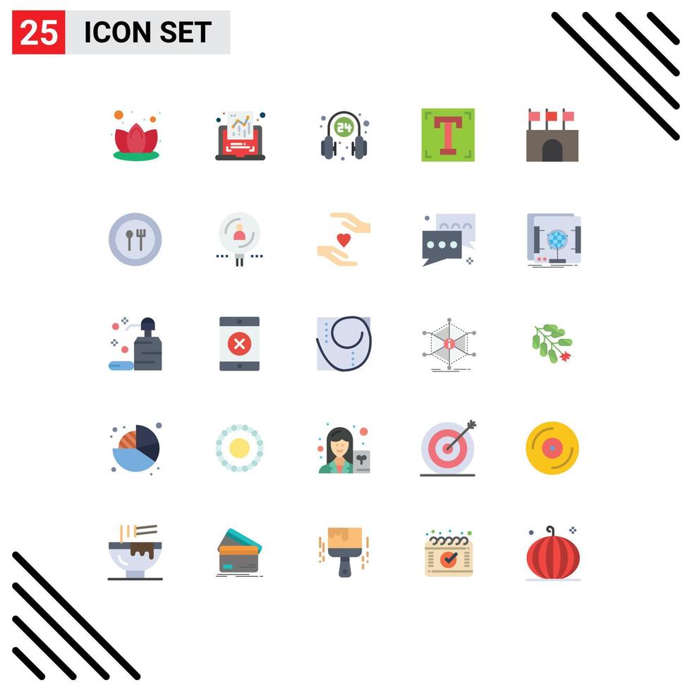 Stock Vector Icon Pack of 25 Line Signs and Symbols for arena program medical path designer Editable Vector Design Elements