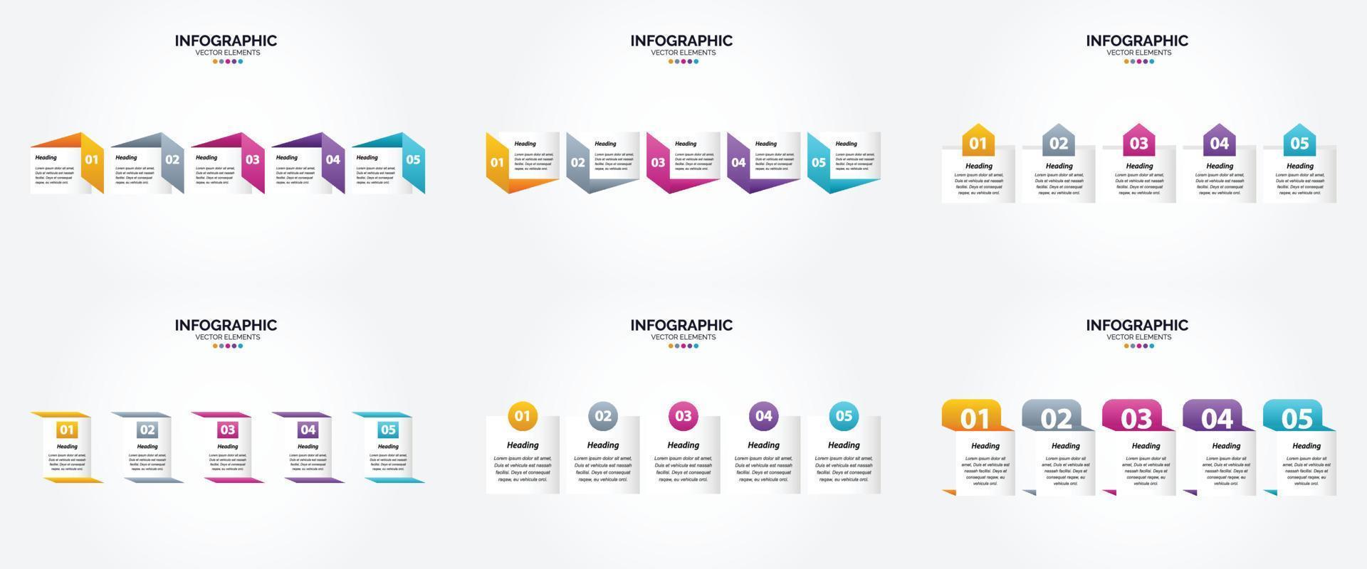 este conjunto de infografías vectoriales es perfecto para publicidad en un folleto. volantes. o revista. vector