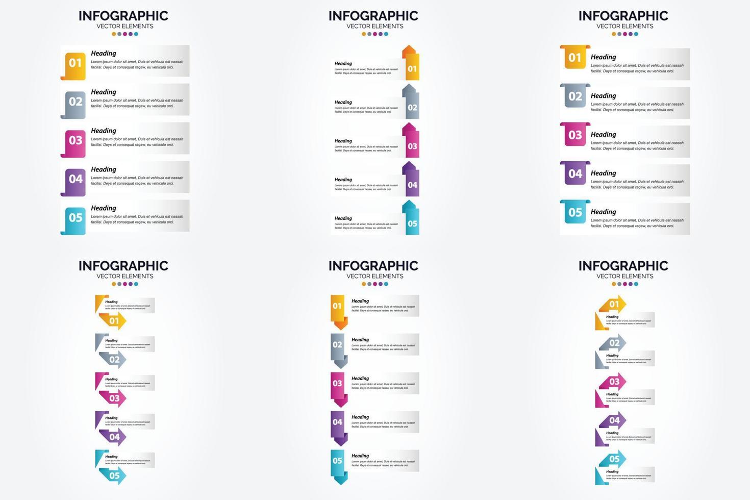 This vector infographics set is perfect for advertising in a brochure. flyer. or magazine.