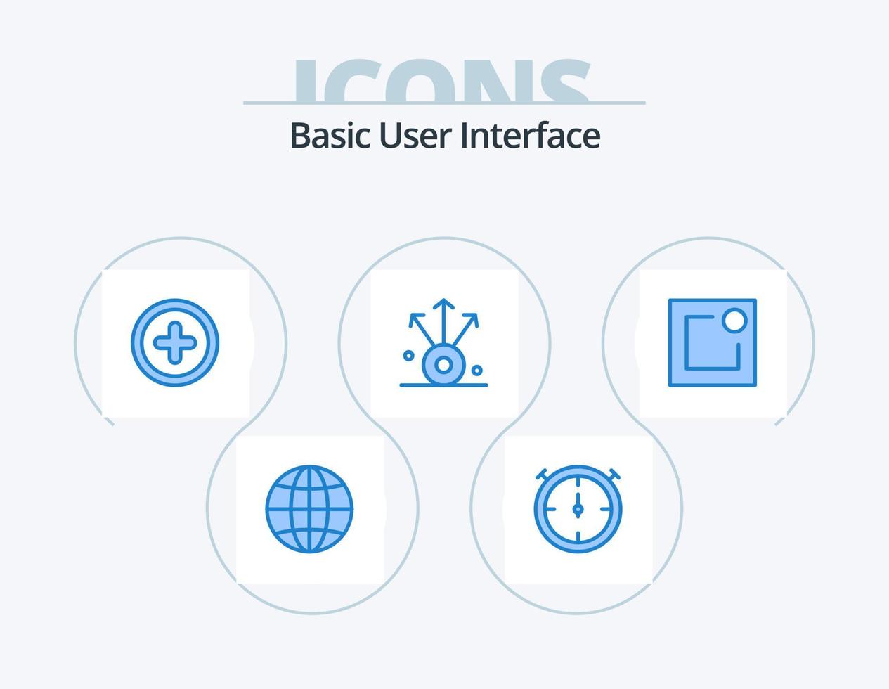 Basic Blue Icon Pack 5 Icon Design. . connection. . notice vector