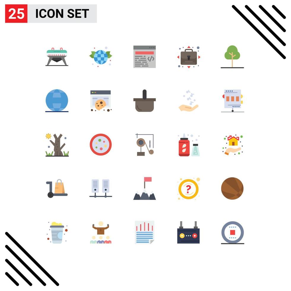 25 Creative Icons Modern Signs and Symbols of internet nature design greenery person Editable Vector Design Elements