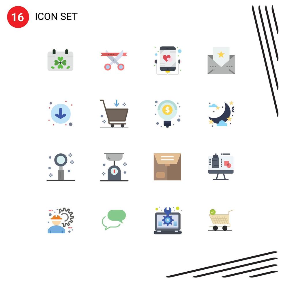 16 iconos creativos signos y símbolos modernos del círculo tarjeta de apertura de acción de gracias paquete editable de música de elementos de diseño de vectores creativos