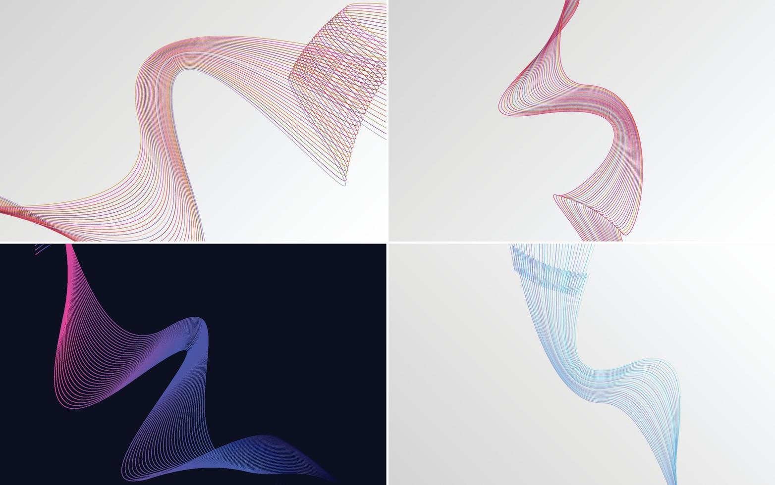 Add depth to your designs with this set of 4 vector backgrounds